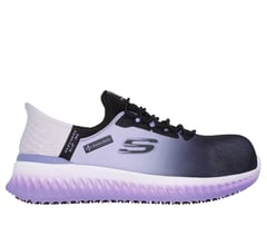 Skechers Slip-ins Work: Tilido - Ombray — BLACK / PURPLE 1