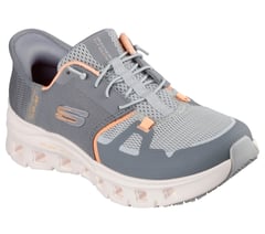 Skechers Slip-ins Work Slip-Resistant: Glide-Step Pro - Edrura — GRAY / ORANGE 4