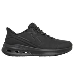 Skechers Slip-ins Work Slip-Resistant Relaxed Fit: Arc Waves 2.0 — BLACK 1