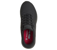 Skechers Slip-ins Work Slip-Resistant Relaxed Fit: Arc Waves 2.0 — BLACK 2