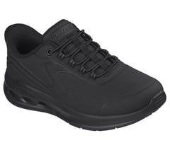 Skechers Slip-ins Work Slip-Resistant Relaxed Fit: Arc Waves 2.0 — BLACK 4