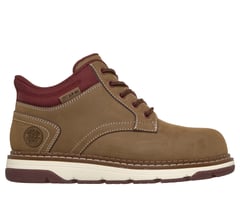 Skechers Slip-ins Work: Flex Boot Fallow — BROWN 1