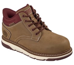 Skechers Slip-ins Work: Flex Boot Fallow — BROWN 4