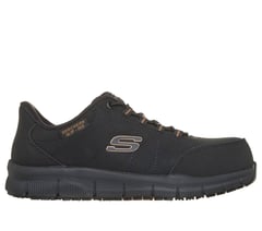 Skechers Slip-ins Work Slip-Resistant: Nampa - Tauli — BLACK / GOLD 1