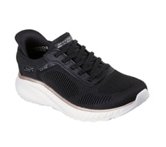 Skechers Slip-ins: BOBS Sport Squad Chaos — BLACK / GOLD 4