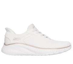 Skechers Slip-ins: BOBS Sport Squad Chaos — WHITE / GOLD 1