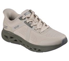 Skechers Slip-ins: BOBS Sport Arc Waves Remix - Get Grounded — NATURAL / OLIVE 4