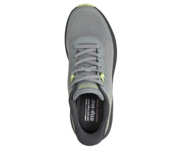 Skechers Slip-ins: BOBS Skillz — GRAY / LIME 2