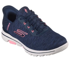 Skechers Slip-ins: GO GOLF WALK 5 - Slip-Ins — NAVY / PINK 4