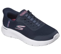 Skechers Slip-ins: GO WALK Flex - Grand Entry — NAVY / PINK 2