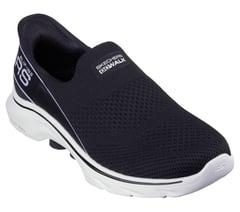 Skechers Slip-ins: GO WALK 7 - Mia — BLACK / WHITE 4