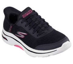 Skechers Slip-ins: GO WALK Arch Fit 2.0 — BLACK / HOT PINK 4