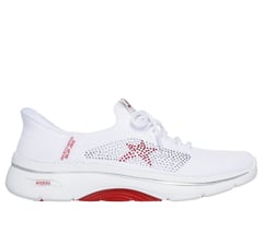 Skechers Slip-Ins: GO WALK Arch Fit 2.0 - July — WHITE / RED / SILVER 1