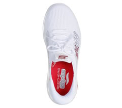 Skechers Slip-Ins: GO WALK Arch Fit 2.0 - July — WHITE / RED / SILVER 2