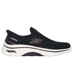 Skechers Slip-Ins: GO WALK Arch Fit 2.0 - Tatum — BLACK / ROSE GOLD 1