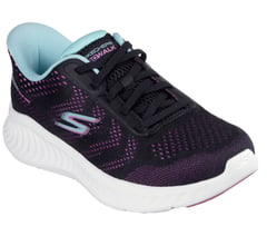Skechers Slip-ins: GO WALK Now - Khloe — BLACK / PURPLE 4