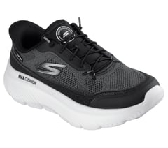 Skechers Slip-ins: GO WALK Max Cushioning Hyper Burst - Nikita — BLACK / WHITE 4
