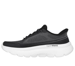 Skechers Slip-ins: GO WALK Max Cushioning Hyper Burst - Nikita — BLACK / WHITE 5