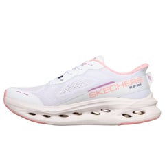 Skechers Slip-ins: Max Cushioning Glide-Step — WHITE / PINK 5