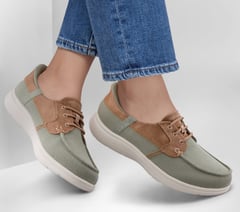Skechers Slip-ins: On-The-GO Flex Radiant - Sandy — OLIVE 2