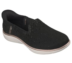 Skechers Slip-ins: On-The-GO Flex Radiant - Dazzled — BLACK / ROSE GOLD 4