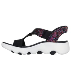 Skechers Slip-ins: GO WALK Massage Fit Sandal - Confetti Sky — BLACK / MULTI 5