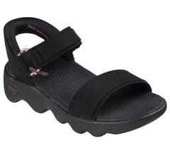 Skechers Slip-ins: GO WALK Massage Fit Sandal - Darcy — BLACK / ROSE GOLD 4