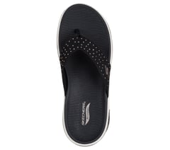 GO WALK Arch Fit 2.0 Sandal - Claire — BLACK / ROSE GOLD 2