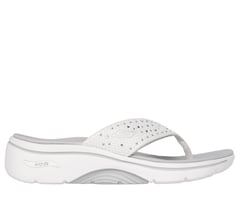 GO WALK Arch Fit 2.0 Sandal - Claire — WHITE / SILVER 1
