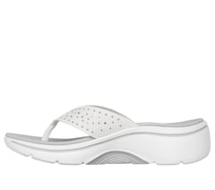 GO WALK Arch Fit 2.0 Sandal - Claire — WHITE / SILVER 6