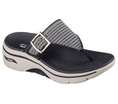 GO WALK Arch Fit 2.0 Sandal - Resort Day — BLACK / NATURAL 5