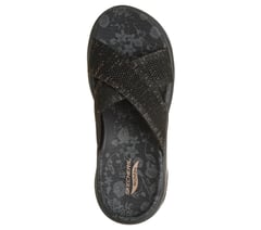 GO WALK Arch Fit 2.0 Sandal - Talia — BLACK / ROSE GOLD 2