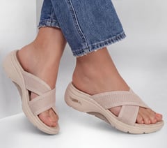 GO WALK Arch Fit 2.0 Sandal - Talia — NATURAL 2