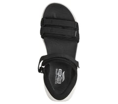 Skechers Slip-ins: GO WALK Glide-Step Bliss Sandal - Becca — BLACK / WHITE 2