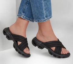 GO WALK Glide-Step Bliss Sandal - Danica — BLACK 2