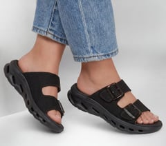 GO WALK Glide-Step 2.0 Sandal - Eloise — BLACK 2