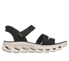 Skechers Slip-ins: GO WALK Glide-Step 2.0 Sandal - Ella — BLACK / WHITE 1