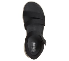 Skechers Slip-ins: GO WALK Glide-Step 2.0 Sandal - Ella — BLACK / WHITE 2