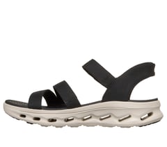 Skechers Slip-ins: GO WALK Glide-Step 2.0 Sandal - Ella — BLACK / WHITE 5
