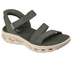 Skechers Slip-ins: GO WALK Glide-Step 2.0 Sandal - Ella — OLIVE 4