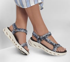 GO WALK Glide-Step 2.0 Sandal - Ava — BLACK / GRAY 2