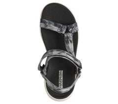 GO WALK Glide-Step 2.0 Sandal - Ava — BLACK / GRAY 3