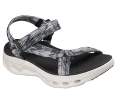 GO WALK Glide-Step 2.0 Sandal - Ava — BLACK / GRAY 5