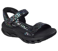 Skechers Slip-ins: GO WALK Glide-Step 2.0 Sandal - Cozy Fit Cecily — BLACK / MULTI 4