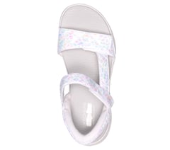 Skechers Slip-ins: GO WALK Glide-Step 2.0 Sandal - Cozy Fit Cecily — WHITE / GRAY 2