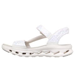 Skechers Slip-ins: GO WALK Glide-Step 2.0 Sandal - Cozy Fit Cecily — WHITE / GRAY 5