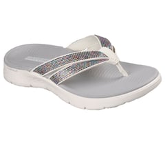 GO WALK Flex Sandal - Lindsey — WHITE / MULTI 4