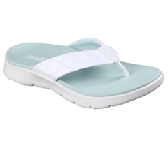 GO WALK Flex Sandal - Addison — WHITE / BLUE 4