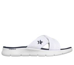GO WALK Flex Sandal - Lyra — WHITE / NAVY 1