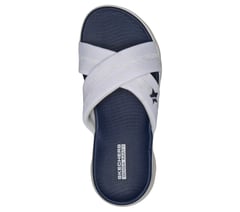 GO WALK Flex Sandal - Lyra — WHITE / NAVY 2